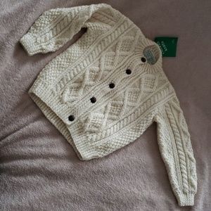 Crana Knits 100%wool hand knit Irish sweater